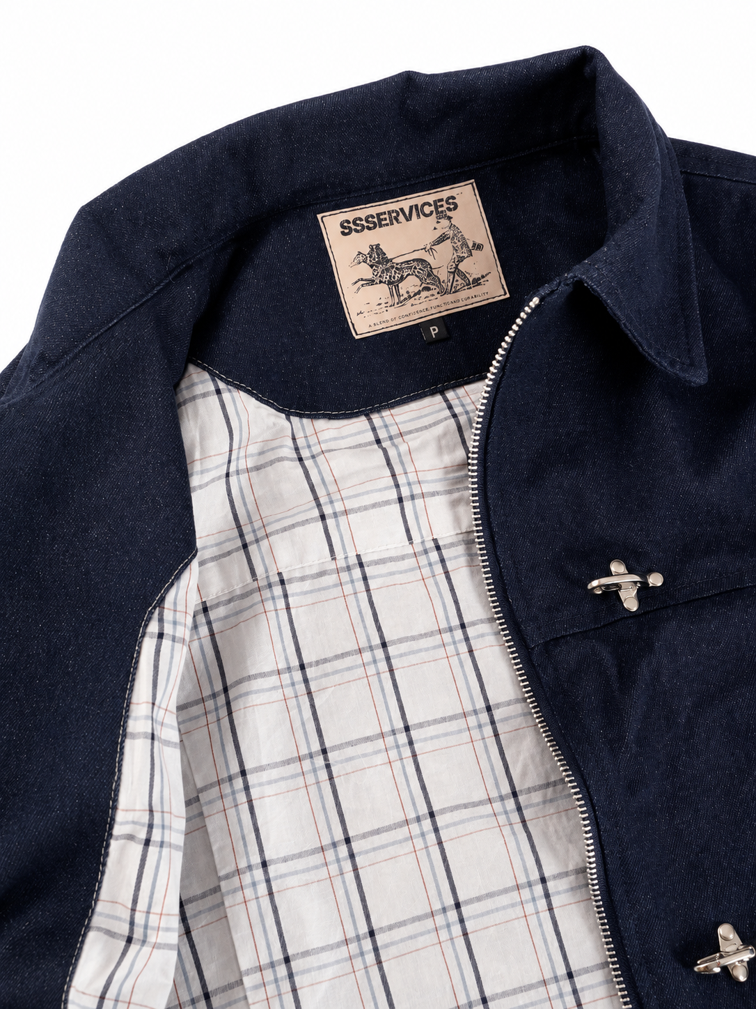 Jaqueta 'Clasp Metal' Raw Jeans