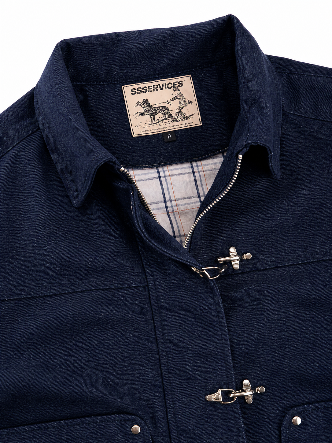 Jaqueta 'Clasp Metal' Raw Jeans