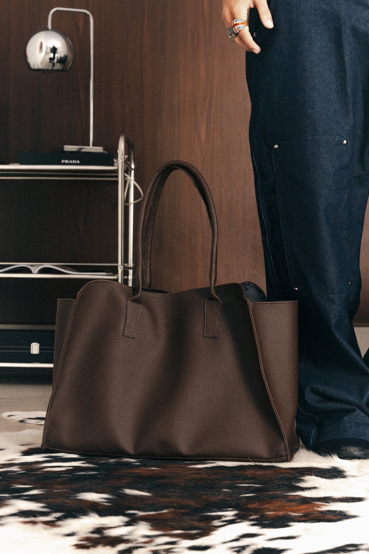 Bolsa de couro "DOSSIER"