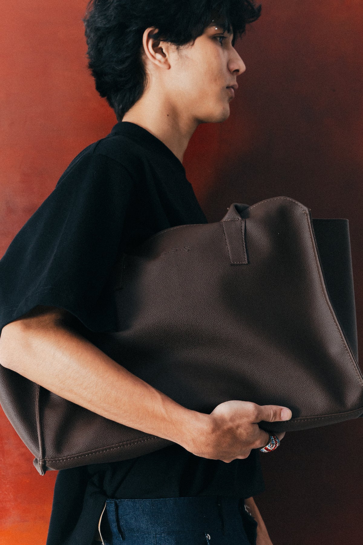 Bolsa de couro "DOSSIER"