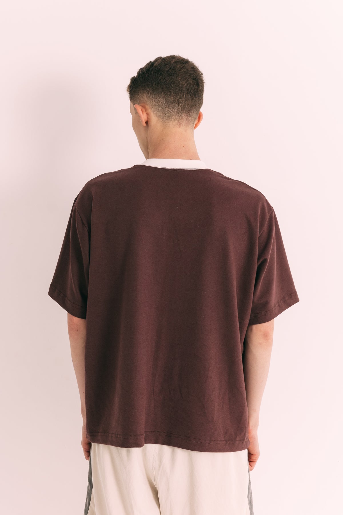 Camiseta boxy "SOCIETY" vermelha