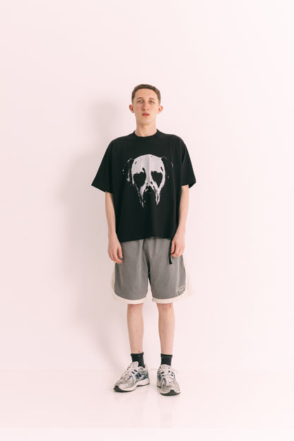 Short "SOCIETY" Cinza