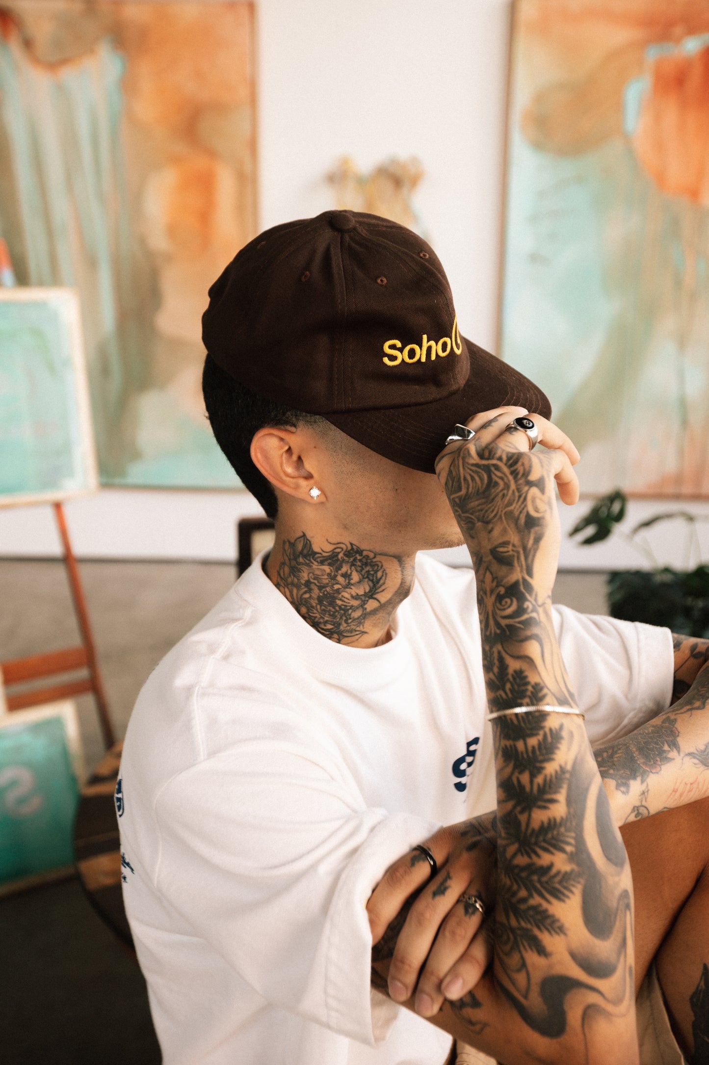 Boné 6-panel "Trademark" Marrom