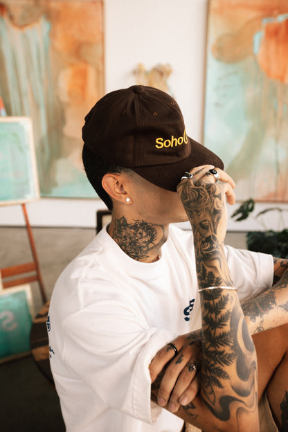 Boné 6-panel "Trademark" Marrom