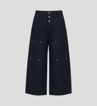 Calça Flare 'Clasp Metal' Raw Jeans