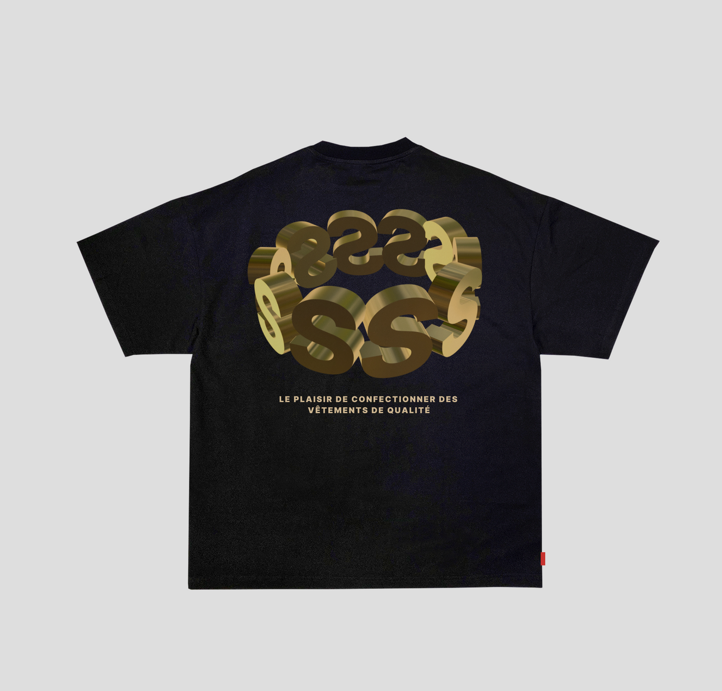 Camiseta Boxy "SSS Ring" Preta