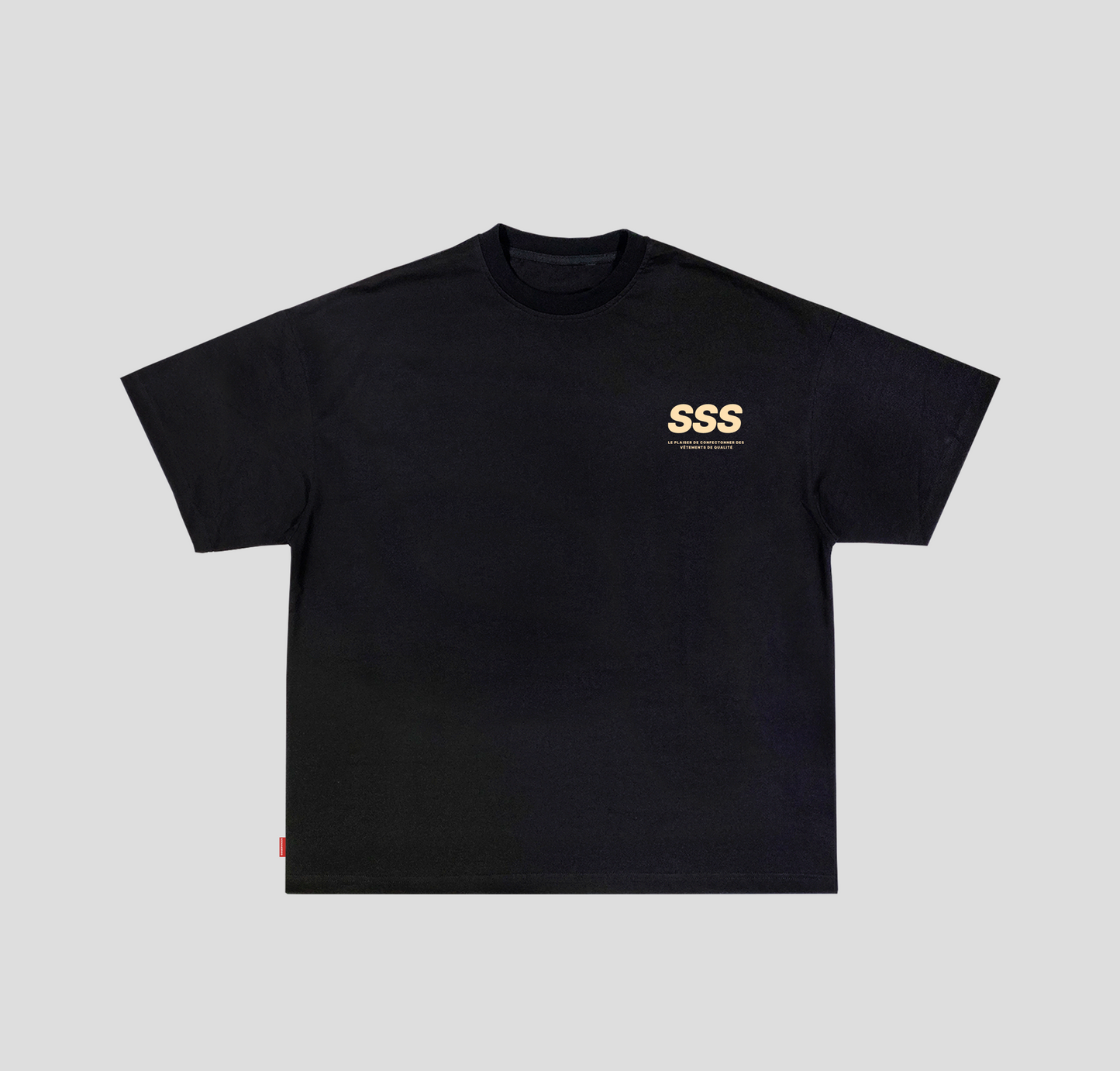 Camiseta Boxy "SSS Ring" Preta