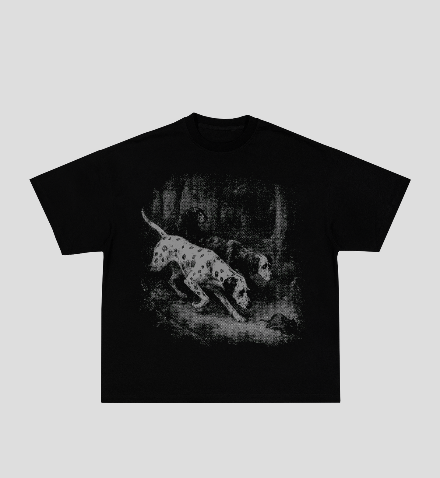 Camiseta Boxy 'Hunter's Day' Preto