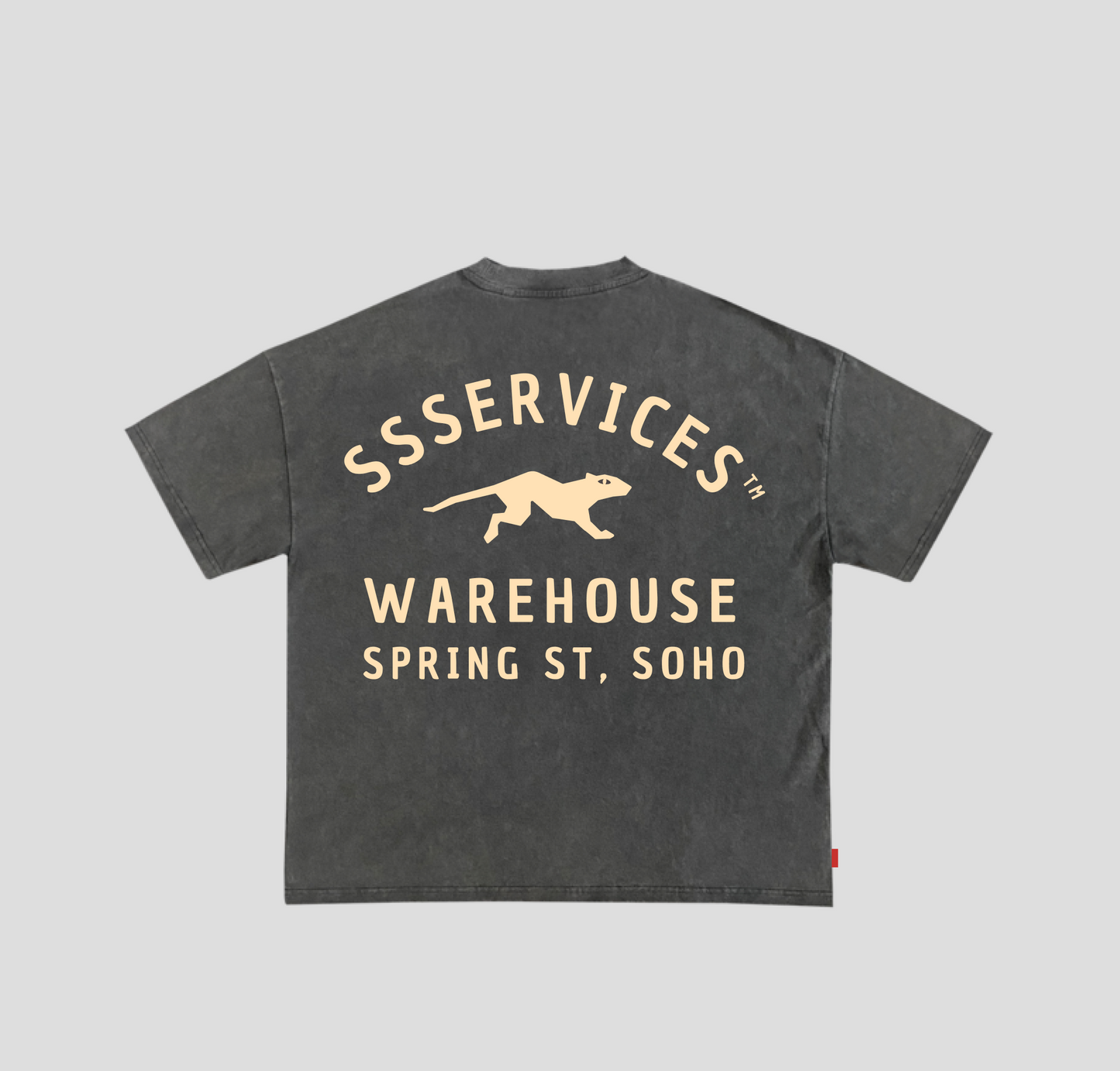 Camiseta Heavy Oversized "Warehouse" Chumbo