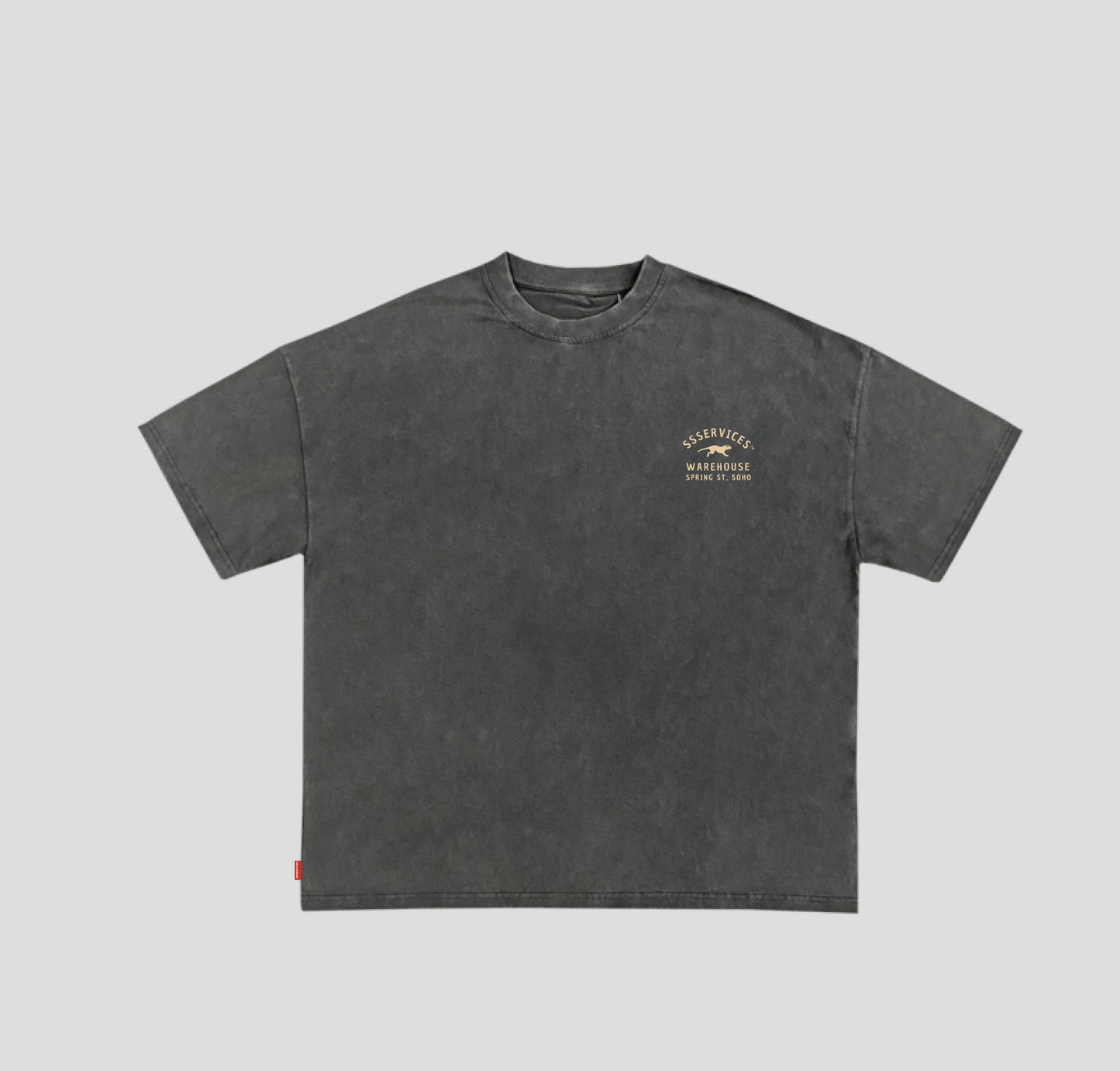 Camiseta Heavy Oversized "Warehouse" Chumbo