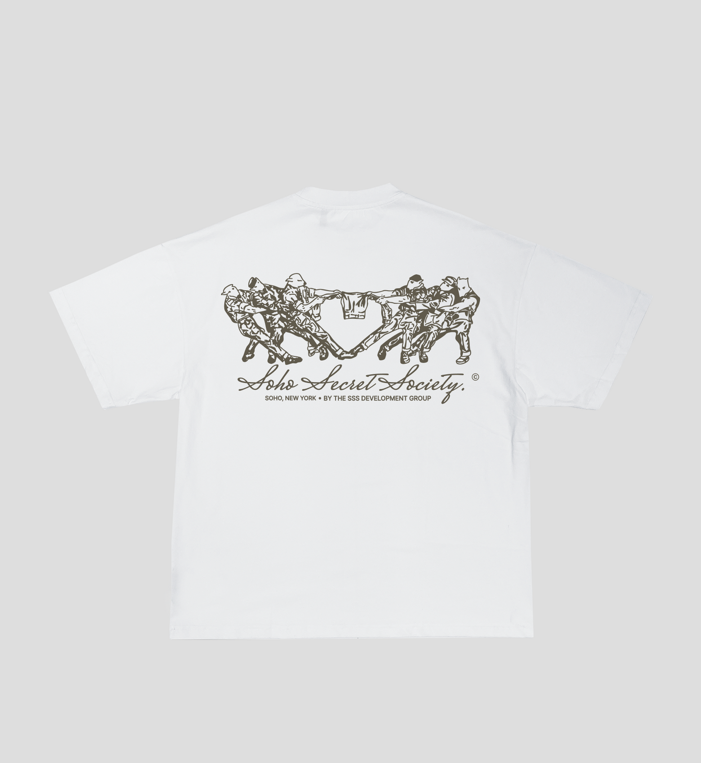 Camiseta Boxy 'Work in Progress' Branca