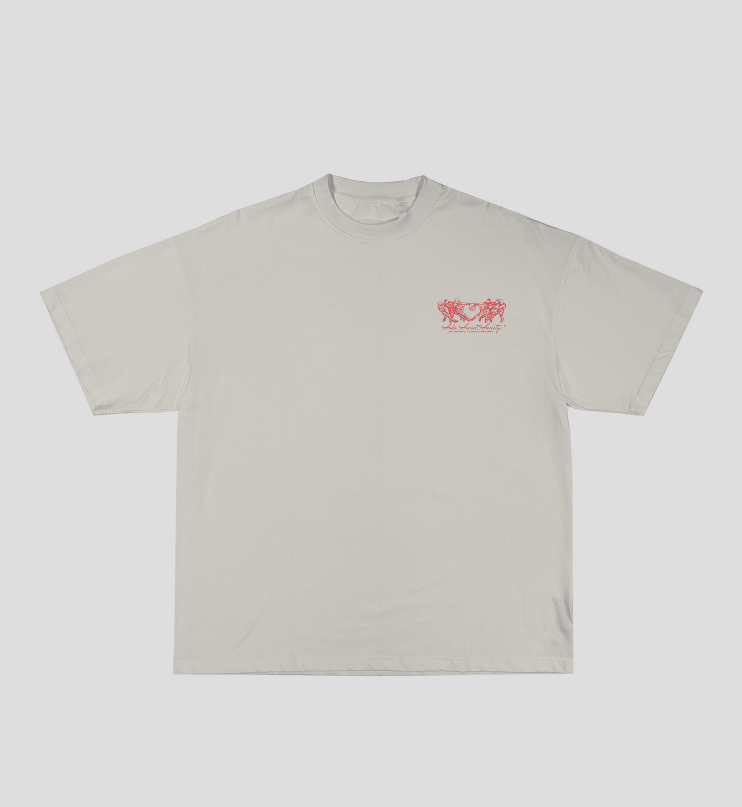 Camiseta Boxy 'Work in Progress' Gelo